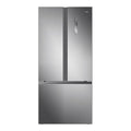 Haier HRF520FS 493L French Door Fridge Satina Silver, Front view 