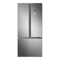 Haier HRF520FS 493L French Door Fridge Satina Silver, Front view 