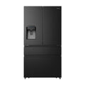Hisense HRFD560BW 560L PureFlat French Door Fridge Black Steel, Front view