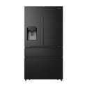Hisense HRFD560BW 560L PureFlat French Door Fridge Black Steel, Front view