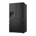 Hisense HRFD560BW 560L PureFlat French Door Fridge Black Steel, Front left view