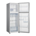Hisense 326L Top Mount Fridge Silver HRTF326S, Front right view with doors open