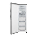 Hisense HRVF254S 254L Upright Freezer, Front view with open door