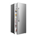 Hisense 384L Hybrid Fridge Freezer Stainless Steel HRVF384S, Front right view