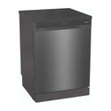 Hisense HSGA16FB 16 Place Freestanding Dishwasher Black Steel, Front right view 