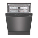 Hisense HSGA16FB 16 Place Freestanding Dishwasher Black Steel, Front view with door open