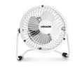 Heller HVF10UWE 10cm High Velocity Mini Metal WHITE Fan with USB