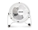 Heller HVF10UWE 10cm High Velocity Mini Metal WHITE Fan with USB