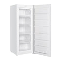 Haier HVF175VW 168L Upright Freezer White, Front right view with door open