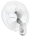 Heller HWAL40R White Wall Fan w/remote control 3 speed settings, Image 1