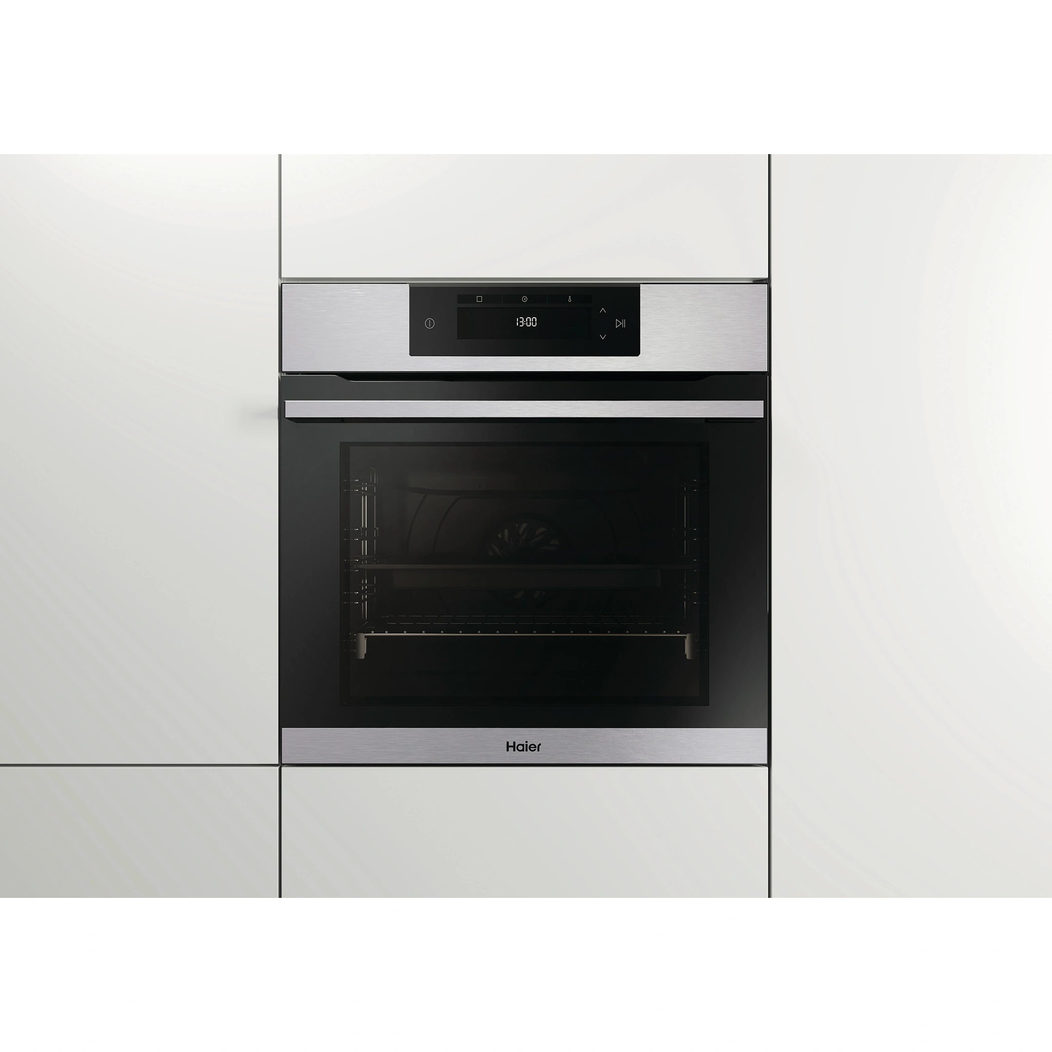 Haier Built-in Oven 60cm 14 Function Self-cleaning with Air Fry HWO60S14EPX4, Front View