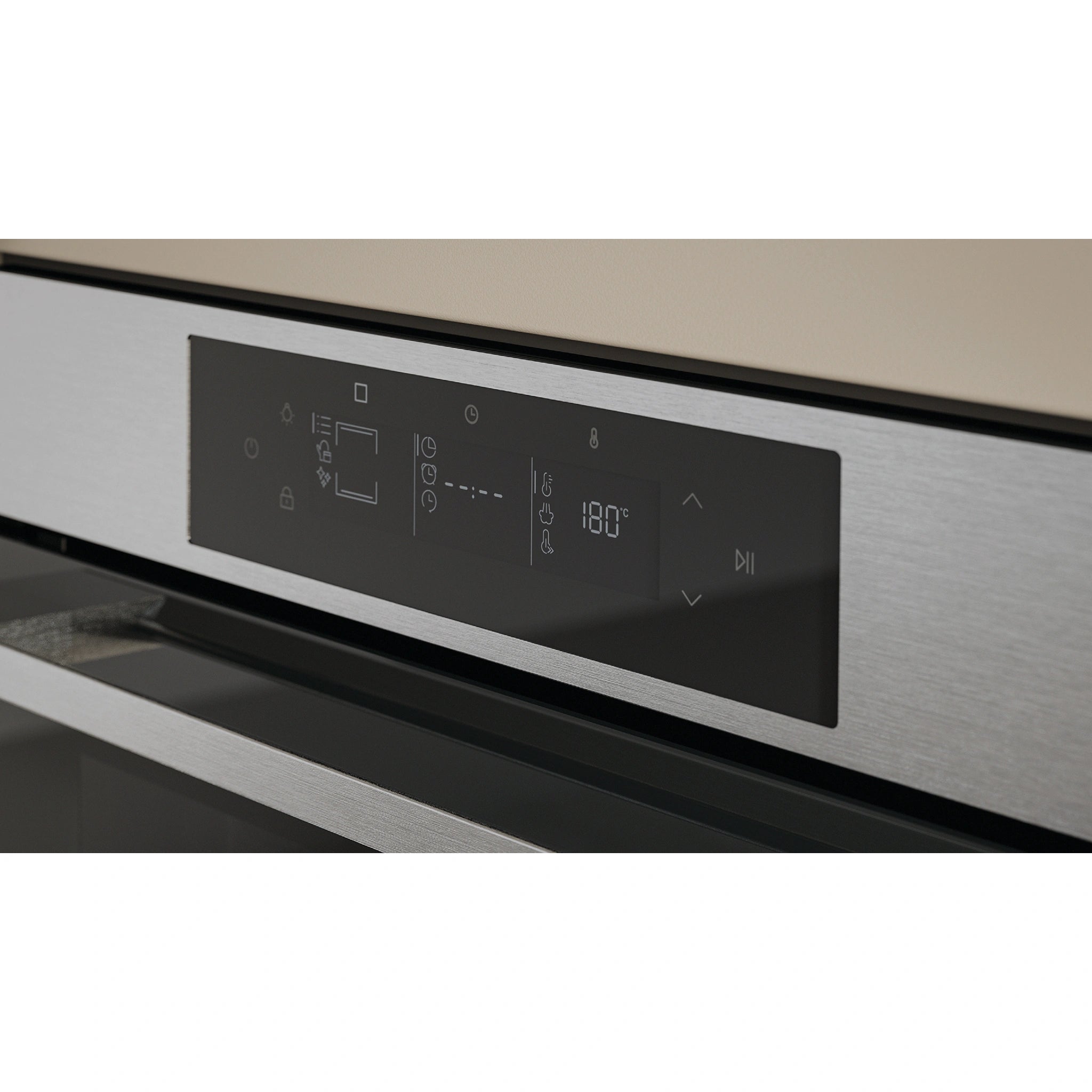Haier 60cm 600 Series 14 Function Built-in Pyrolytic Oven with Steam Assist Stainless Steel HWO60S14TPX5, Control Panel View