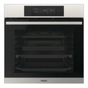 Haier 60cm 600 Series 14 Function Built-in Pyrolytic Oven with Steam Assist Stainless Steel HWO60S14TPX5, Front View