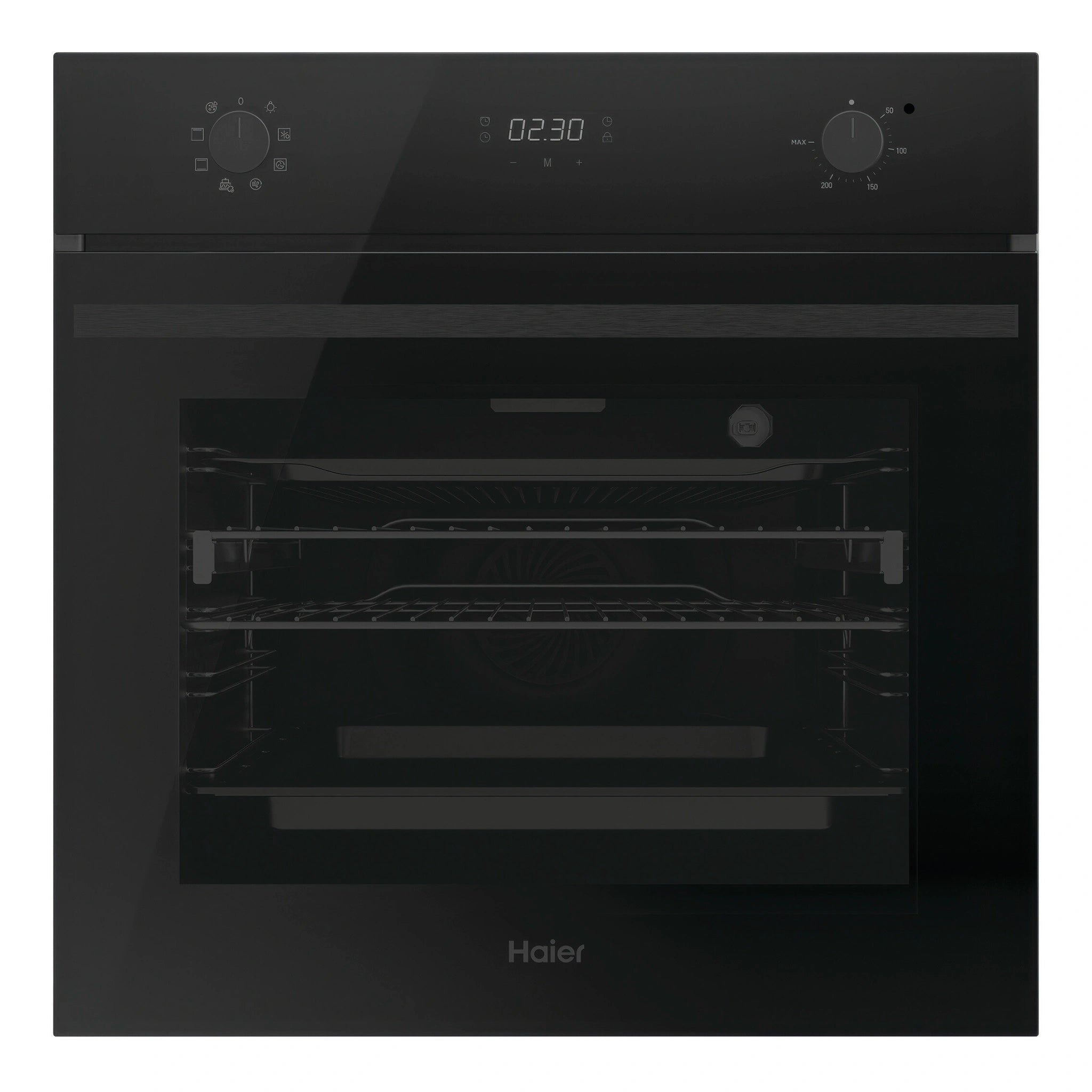 Haier 60cm 500 Series 7 Function Built-in Oven with Air Fry HWO60S7EB5, Front View