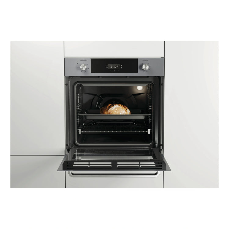  Haier 60cm 7 Function Oven with Air Fry HWO60S7EG4, Front View Cooking