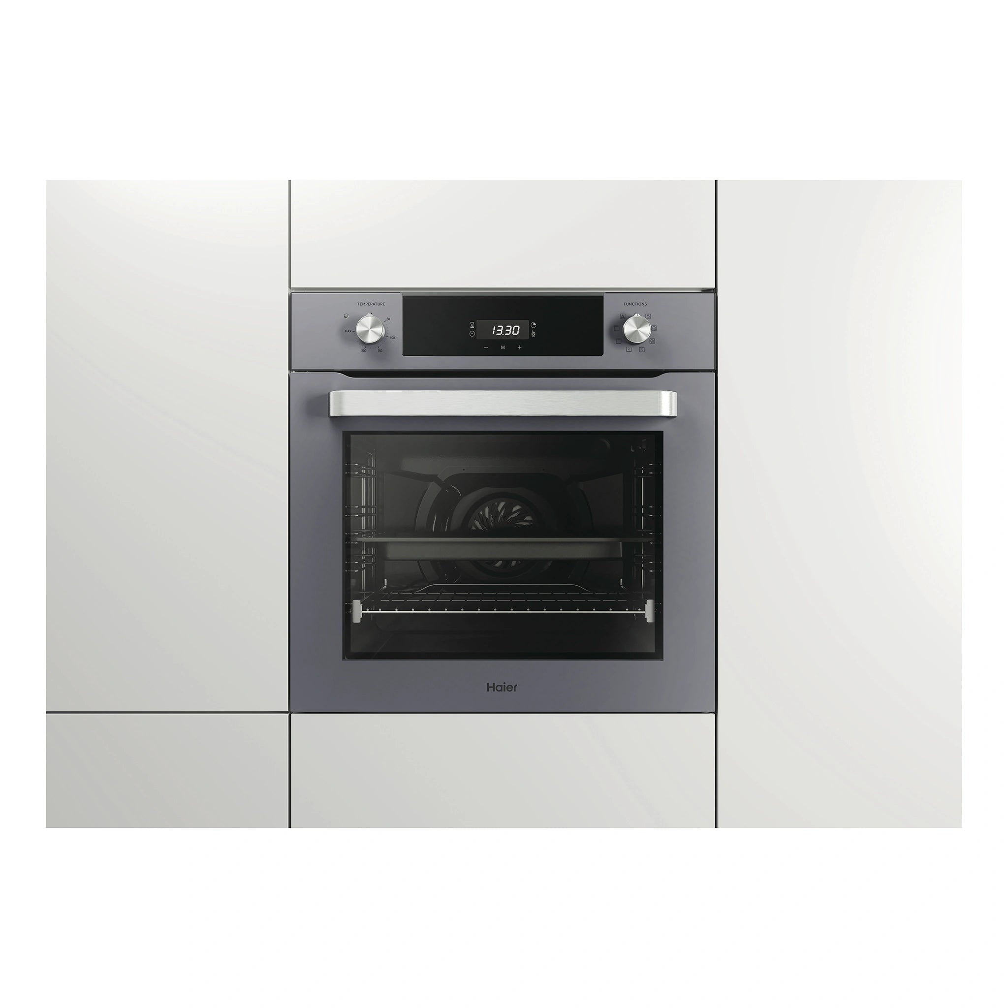  Haier 60cm 7 Function Oven with Air Fry HWO60S7EG4, Front View