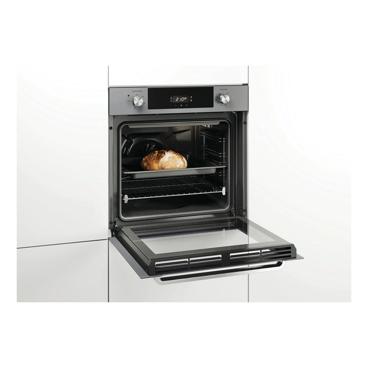  Haier 60cm 7 Function Oven with Air Fry HWO60S7EG4, Side View Cooking