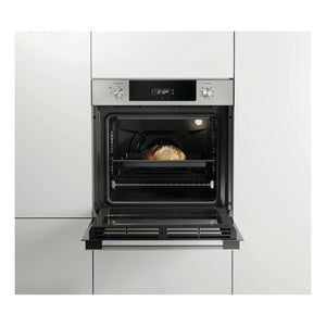 Haier 60cm Stainless Steel 7 Function Oven with Air Fry Grey HWO60S7EX4, Front View Cooking