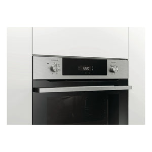 Haier 60cm Stainless Steel 7 Function Oven with Air Fry Grey HWO60S7EX4, Side View Door Closed