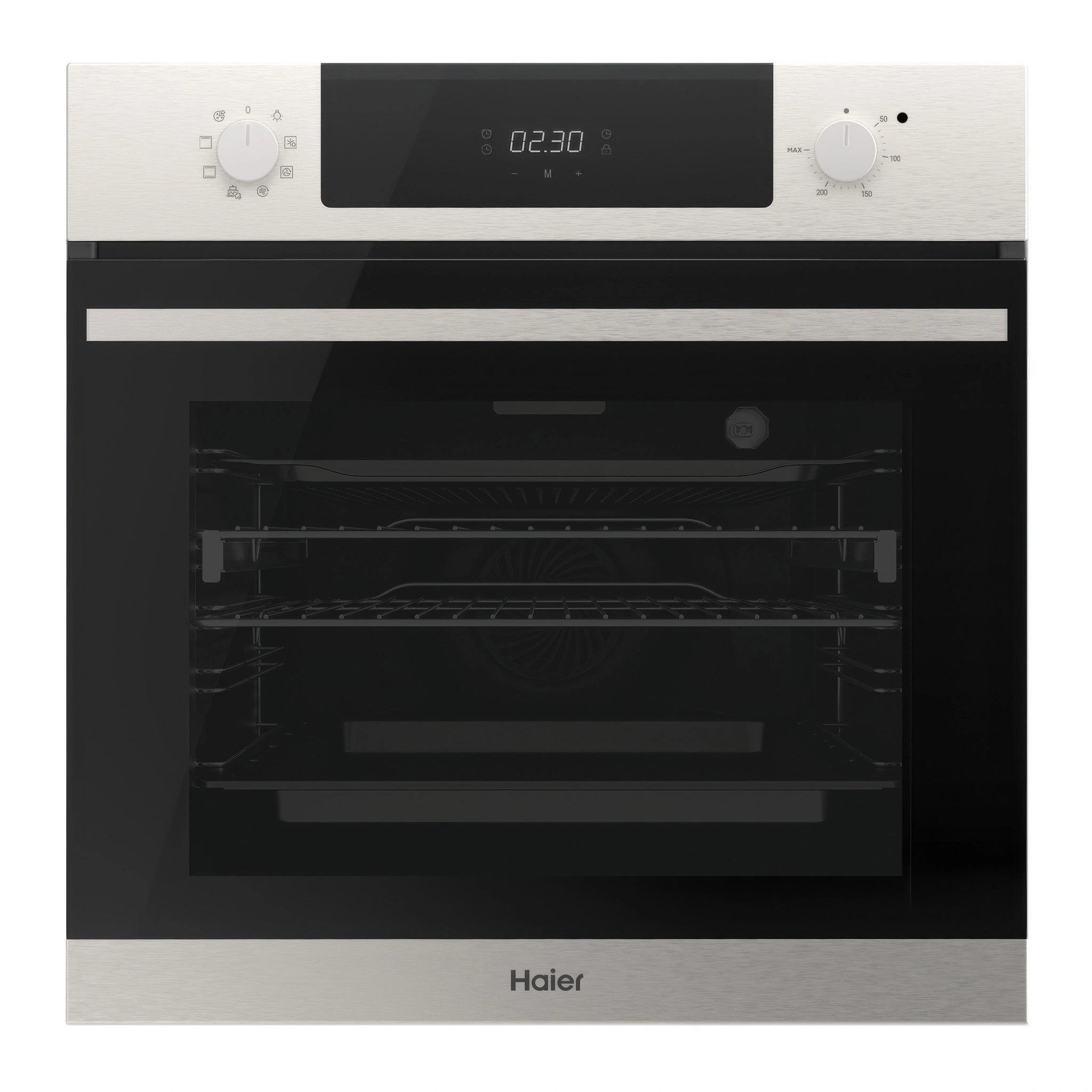 Haier 60cm 500 Series 7 Function Built-in Oven with Air Fry Stainless Steel HWO60S7EX5, Front View