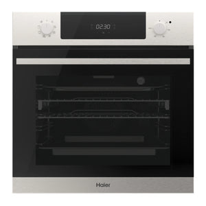 Haier 60cm 500 Series 7 Function Built-in Oven with Air Fry Stainless Steel HWO60S7EX5, Front View