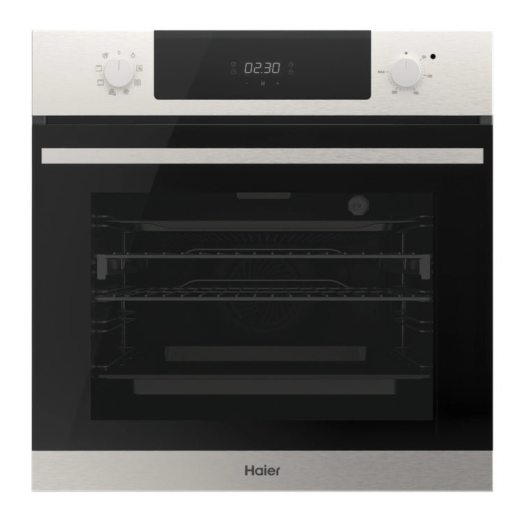 Haier 60cm 500 Series 7 Function Built-in Oven with Air Fry Stainless Steel HWO60S7EX5, Front View
