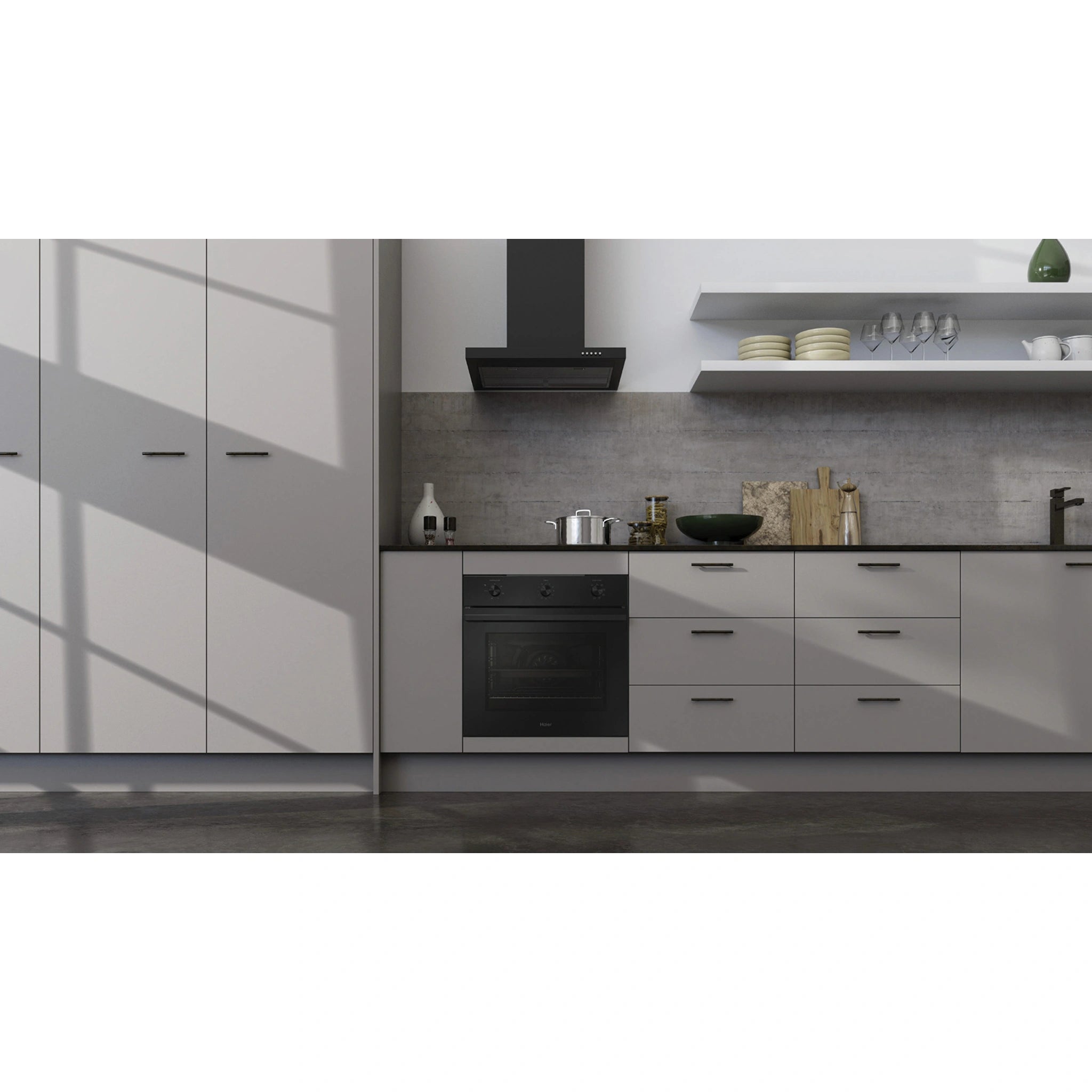 Haier HWO60S7MB4 60cm Black Multi Function Oven