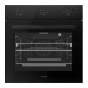 Haier 60cm 300 Series 7 Function Built-in Convection Oven HWO60S7MB5, Front View