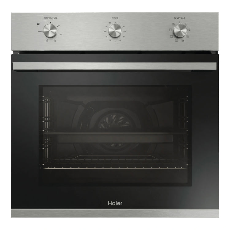 Haier 60cm 7 Function Stainless Steel Multi Function Oven HWO60S7MX4, Front View