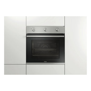 Haier 60cm 7 Function Stainless Steel Multi Function Oven HWO60S7MX4, Front View Door Closed