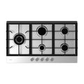 Inalto 90cm Gas Cooktop Stainless Steel with Wok Burner ICG905WS, Top view