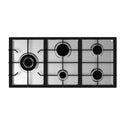 Inalto 90cm Gas Cooktop Stainless Steel with Wok Burner ICG905WS, Top view 2