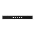 Inalto 90cm Gas Cooktop Black Glass with Wok Burner ICGG905W, Control panel view