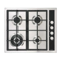 Inalto 60cm Gas Cooktop Stainless Steel with Wok Burner ICGW60S, Top view