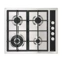Inalto 60cm Gas Cooktop Stainless Steel with Wok Burner ICGW60S, Top view