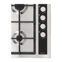 Inalto 60cm Gas Cooktop Stainless Steel with Wok Burner ICGW60S, Control panel view