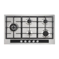 Inalto 90cm Gas Cooktop Stainless Steel with Wok Burner ICGW905W, Top view