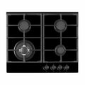 Inalto IGG60 60cm Gas Cooktop Black Glass with Wok Burner