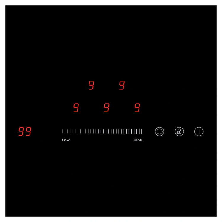 InAlto 90cm Ceramic Cooktop ICC905T2, Control Panel View