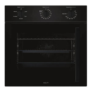 Inalto Side Opening 5 Function Electric Black Oven IOSO605ML, Front View