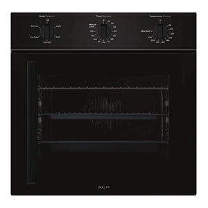 Inalto 60cm Black Side Opening 5 Function Electric Oven IOSO605MR, Front View