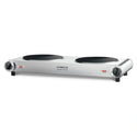Kambrook Double Portable Ceramic Cooktop KHP120BSS, Front View