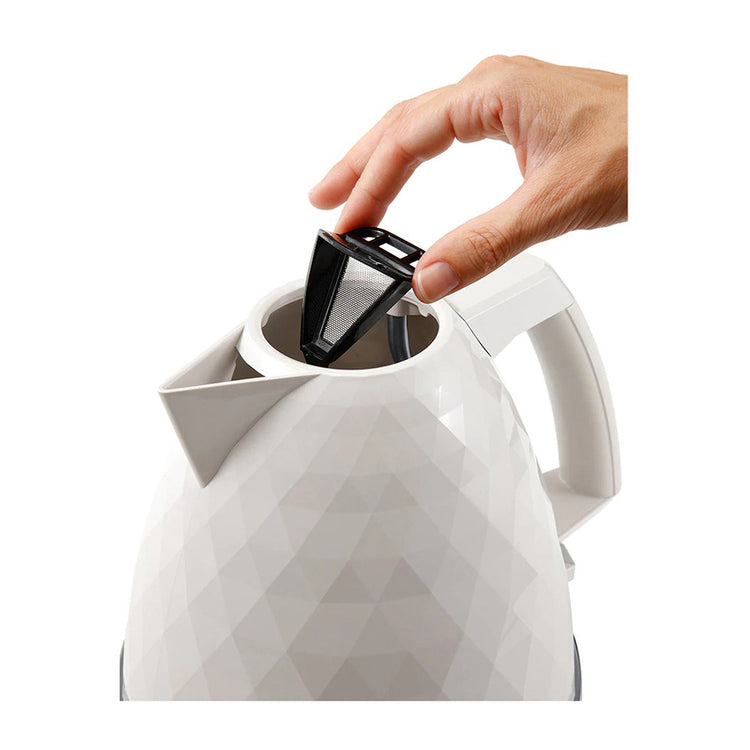 DeLonghi KBJX2001W Brillante Exclusive 1.7L White Electic Kettle