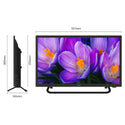 CHiQ L24D6C 24 Inch HD Android 11R TV with Dolby Audio, Dimensions