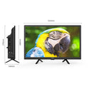 CHiQ L32D6C 32 Inch HD Android 11R TV with Dual-Band Wi-Fi, Dimensions