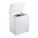 Lemair 145L Chest Freezer LCF145, Front right view with top open
