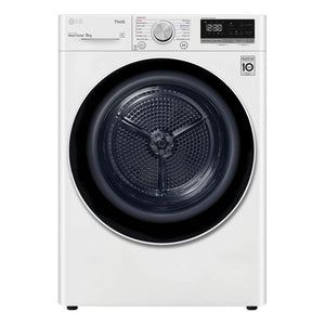 LG 8kg Series 5 Heat Pump Dryer DVH508W, Front View