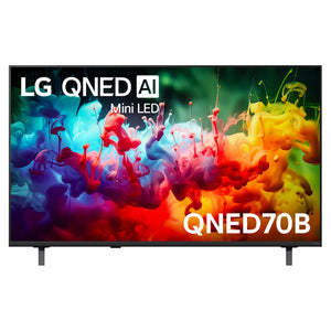 LG 43 Inch QNED70 Mini LED 4K AI Smart TV 43QNED70BSA, Front View