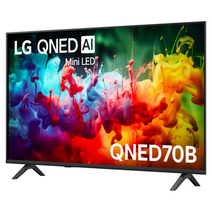 LG 43 Inch QNED70 Mini LED 4K AI Smart TV 43QNED70BSA, Left Side View