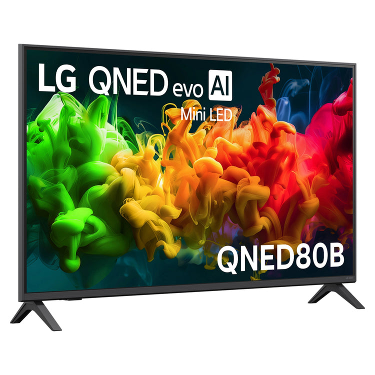 LG 43 Inch evo AI Mini LED 4K Smart TV 2026 43QNED80BSA, Right Side View
